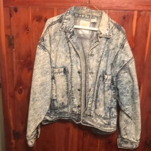 Vintage stone washed denim jacket